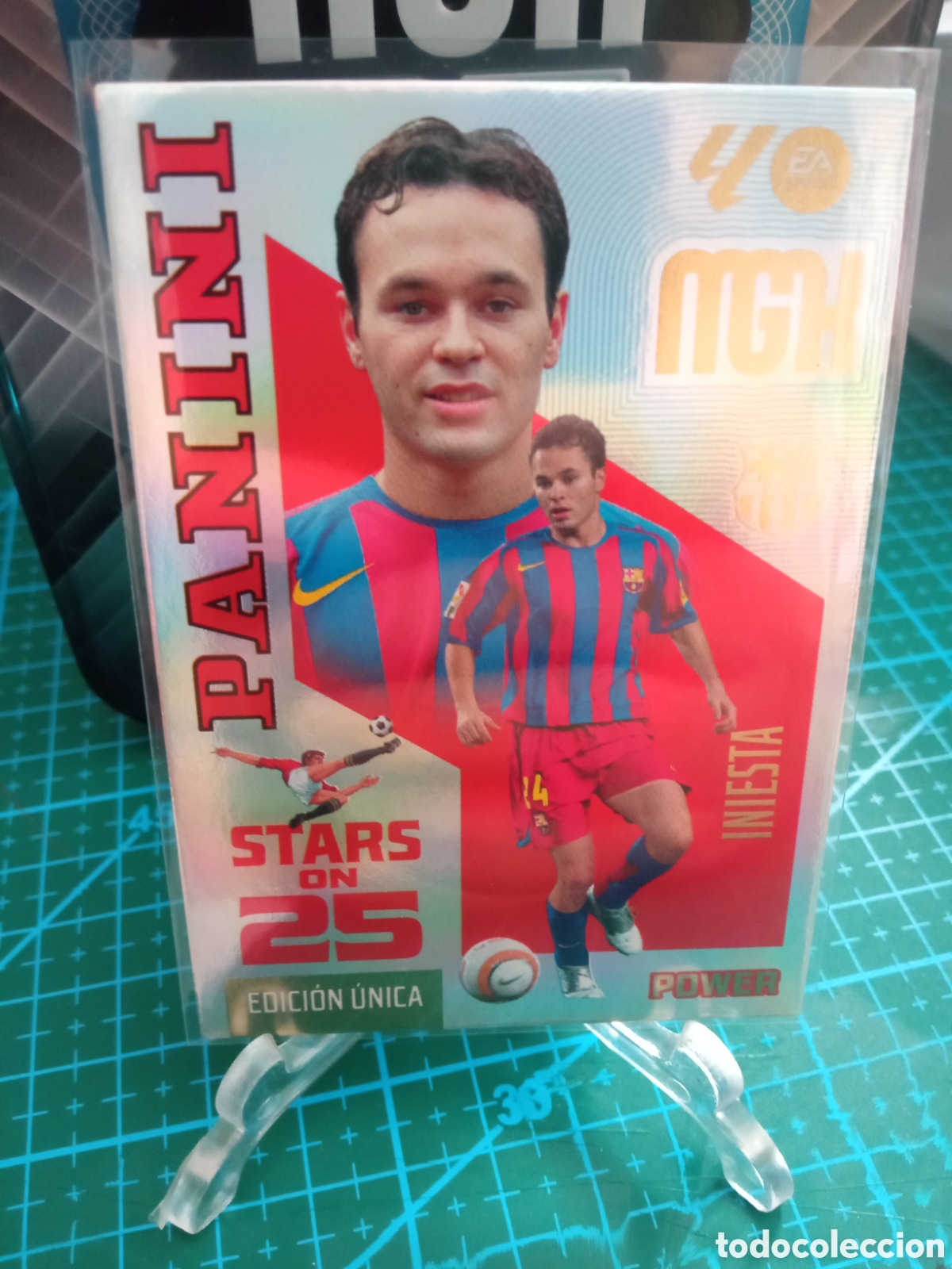 Fu&szlig;ball-Sticker: Iniesta Barcelona Stars on 25 Power Megacracks 26/27 434P