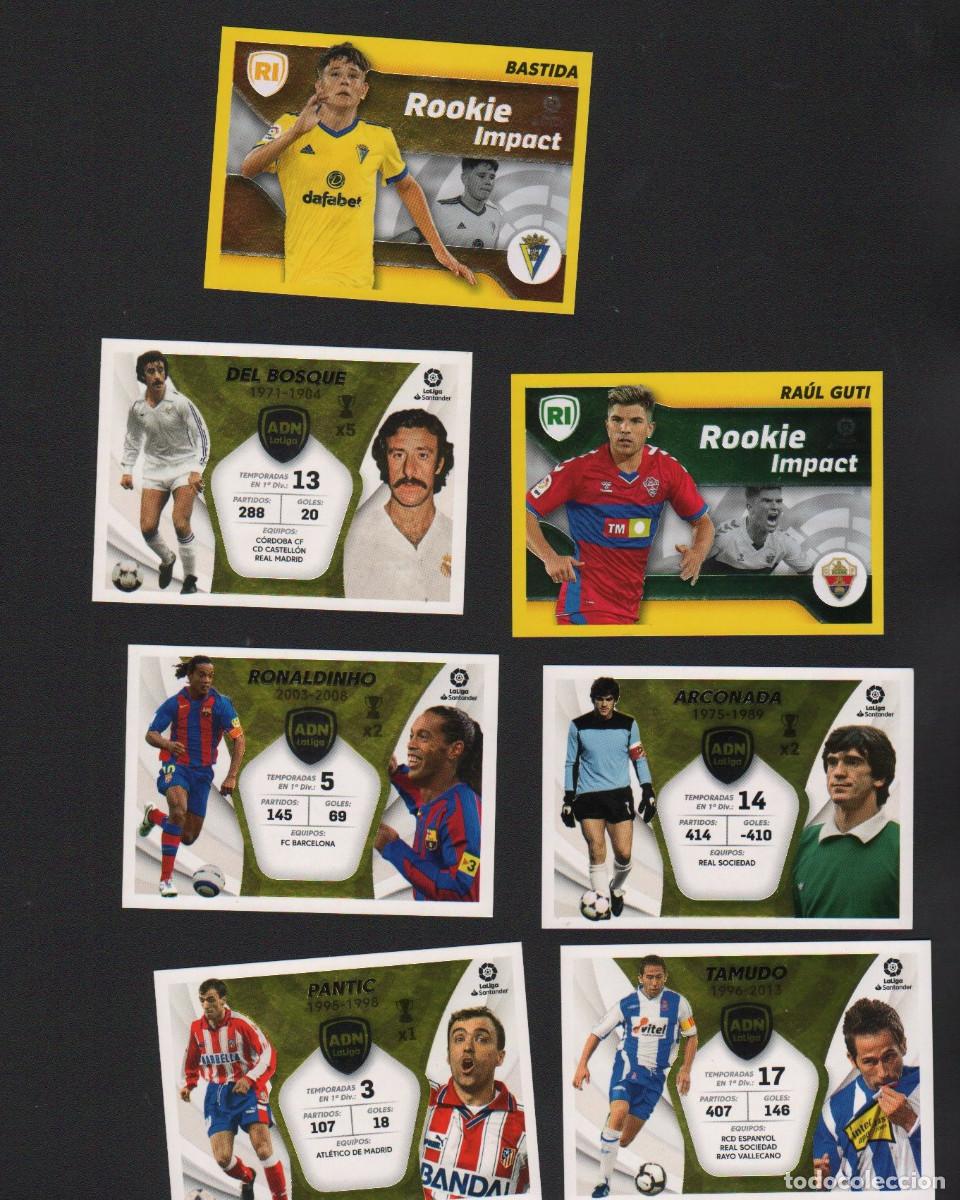 Cromos de Futebol: Lote 7 cromos Liga 2021-22 especiales Rookie Impact y ADN La Liga