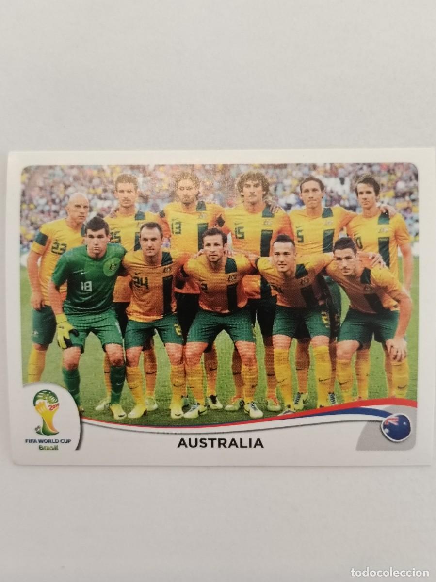 Figurine di Calcio: #166 ALINEACION (AUSTRALIA) MUNDIAL BRASIL 2014 PANINI
