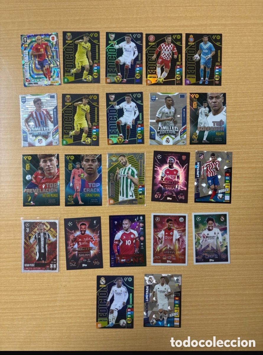 Cromos de f&uacute;tbol: Lote de edici&oacute;nes limitadas