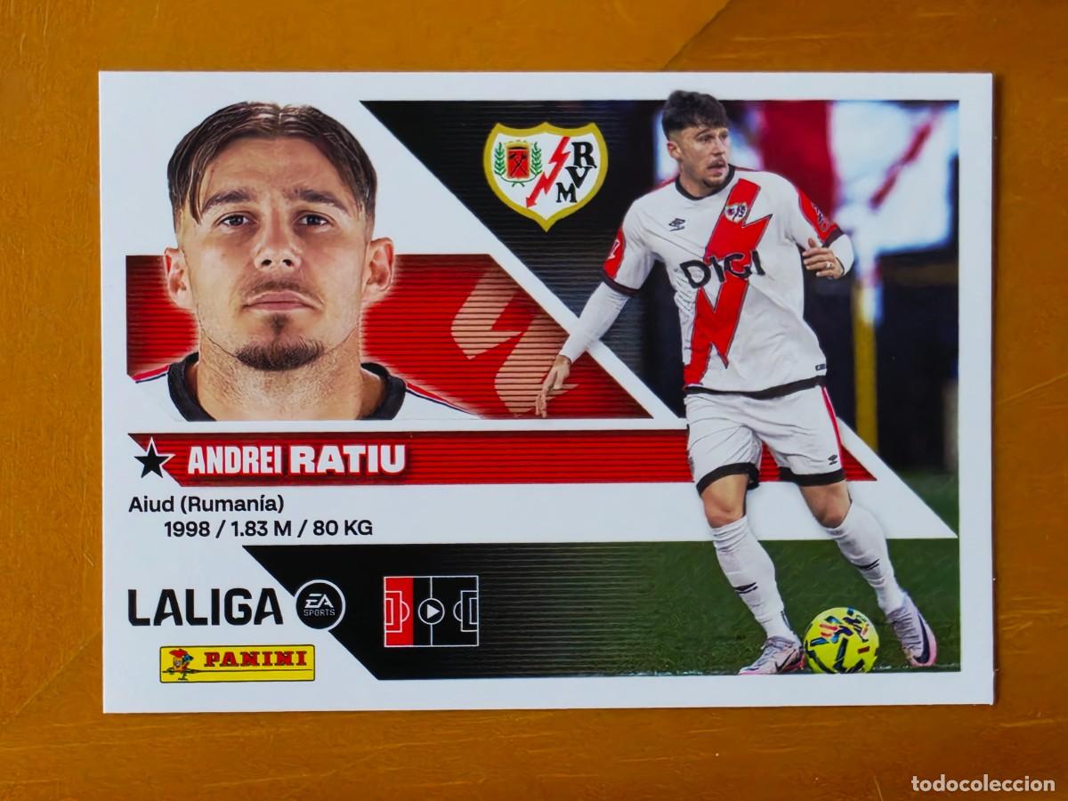 Cromos de f&uacute;tbol: 5 Andrei Ratiu, Rayo Vallecano, Panini Ediciones Liga Este 2026 2027 26 27 sin pegar