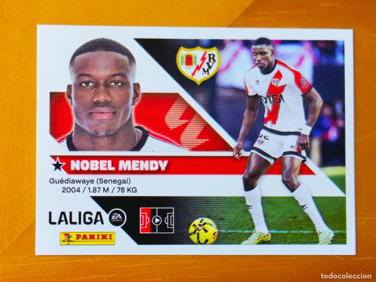 Cromos de f&uacute;tbol: 7 Nobel Mendy, Rayo Vallecano, Panini Ediciones Liga Este 2026 2027 26 27 sin pegar