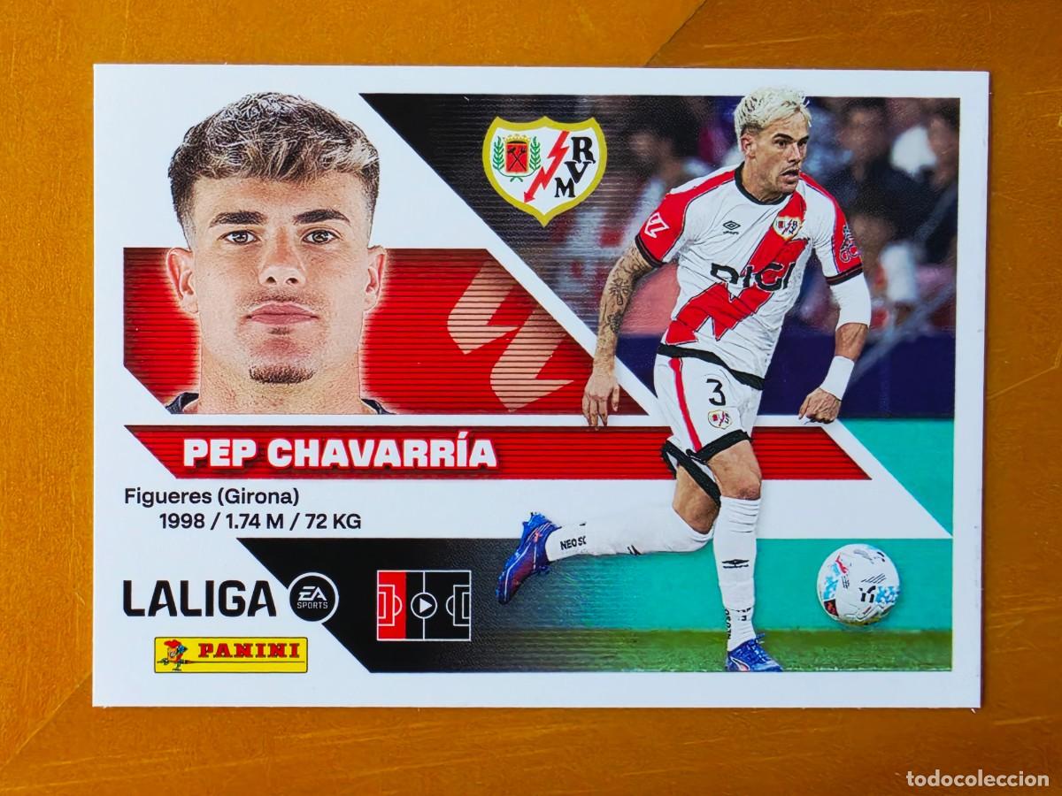 Cromos de f&uacute;tbol: 10 Pep Chavarr&iacute;a, Rayo Vallecano, Panini Ediciones Liga Este 2026 2027 26 27 sin pegar
