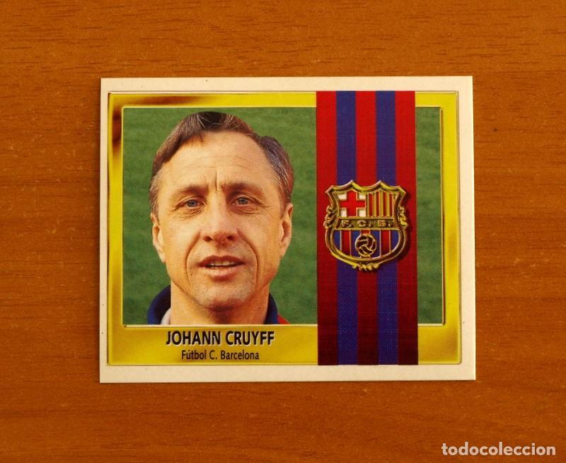 Figurine di Calcio: Barcelona - Johann Cruyff Entrenador - Ediciones Este Liga 1995-1996, 95-96 - Nunca Pegado