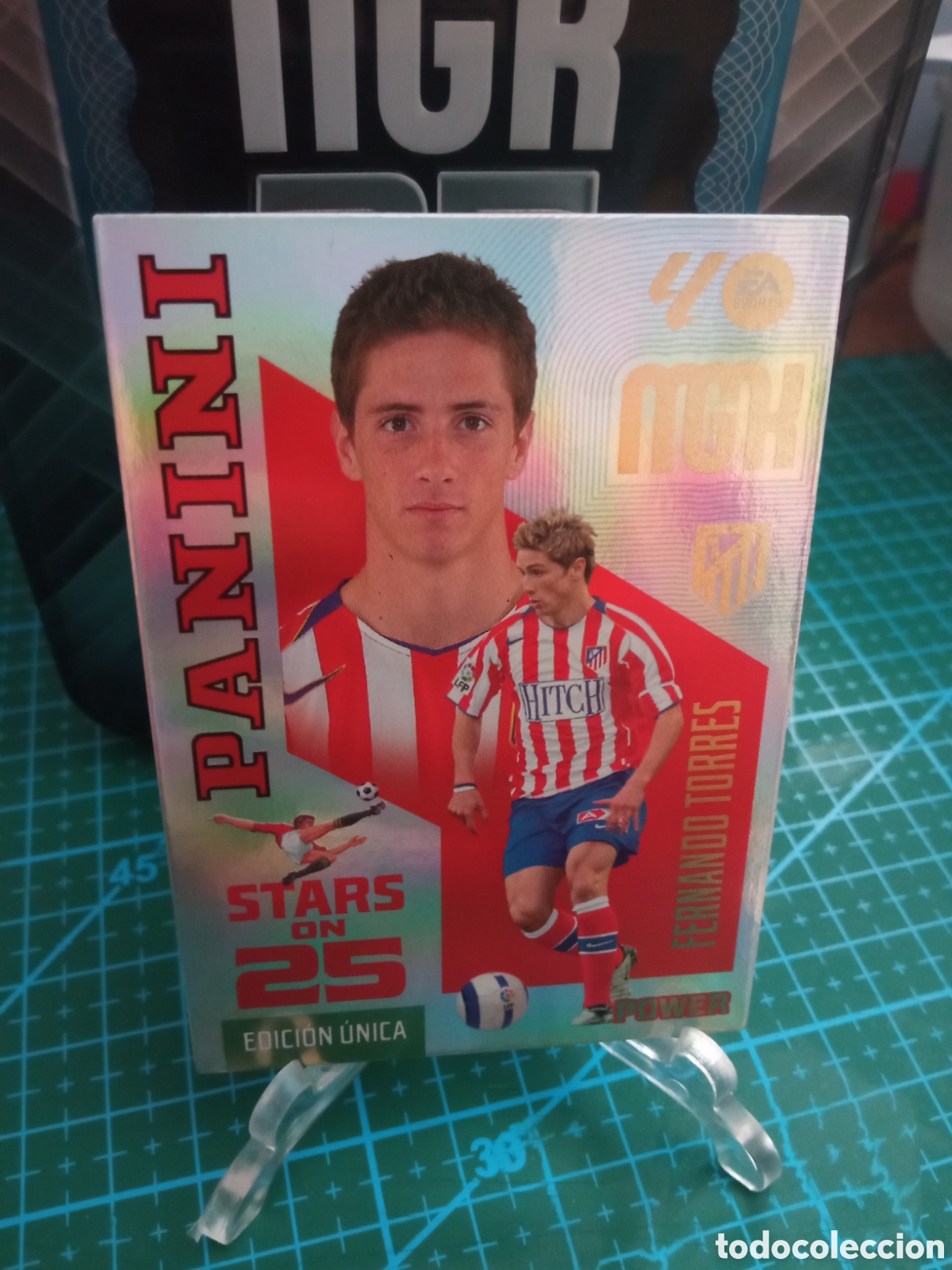 Figurine di Calcio: Fernando Torres Atl&eacute;tico de Madrid Stars on 25 Power Panini Megacracks 26/27 432P