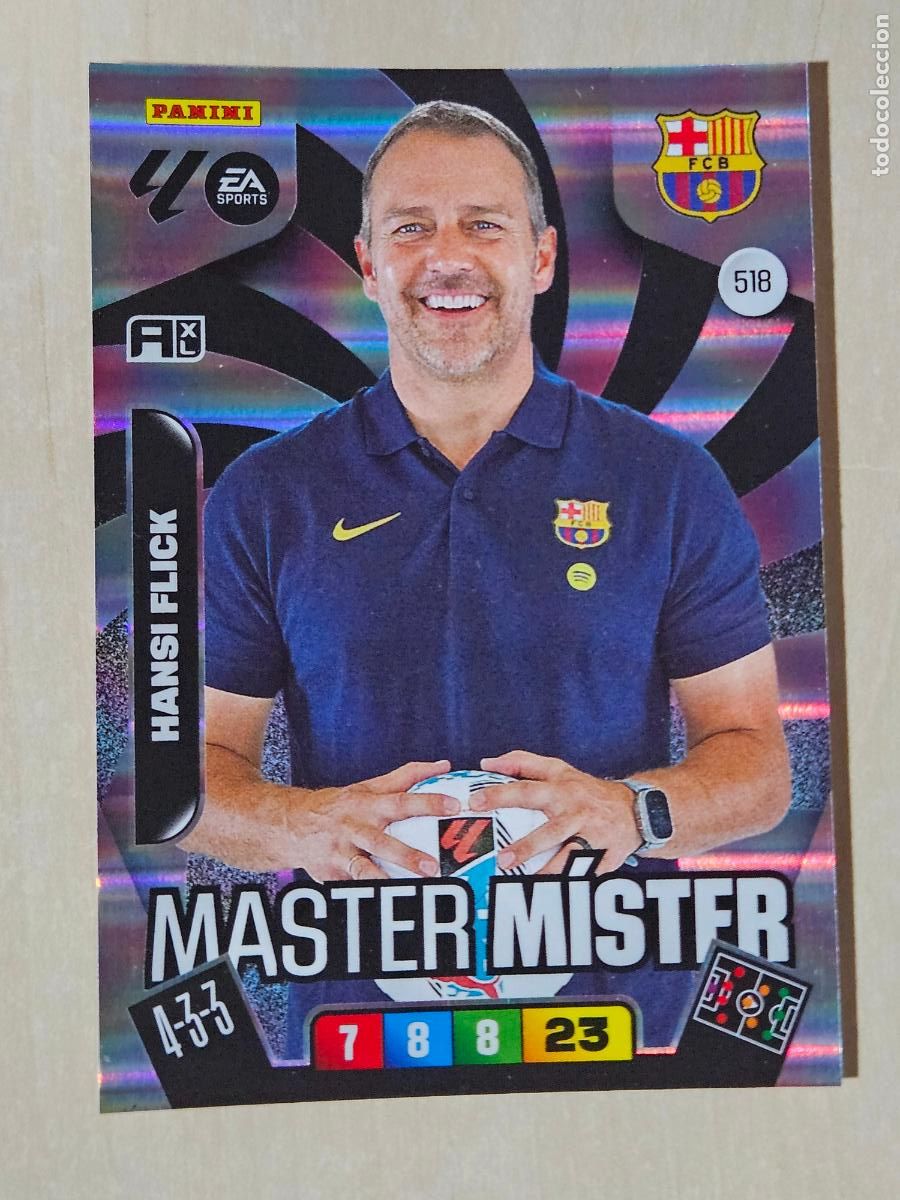 Cromos de f&uacute;tbol: FICHA N&ordm; 518 HANSI FLICK - ADRENALYN 25 26 - PANINI 2025 - 26 - CROMO - MASTER MISTER