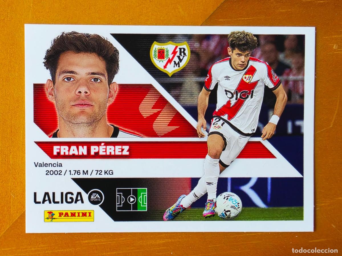Cromos de f&uacute;tbol: 17 Fran P&eacute;rez, Rayo Vallecano, Panini Ediciones Liga Este 2026 2027 26 27 sin pegar