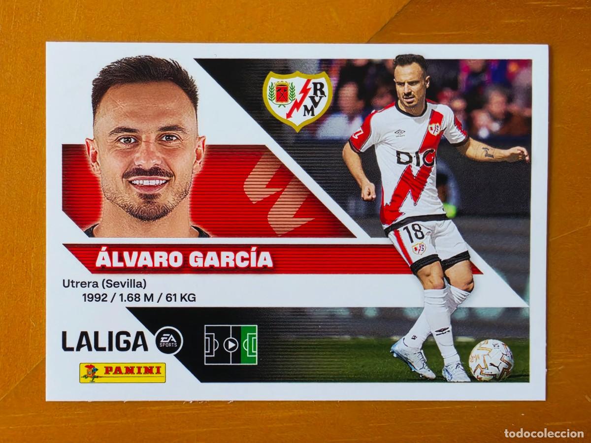 Cromos de f&uacute;tbol: 18 &Aacute;lvaro Garc&iacute;a, Rayo Vallecano, Panini Ediciones Liga Este 2026 2027 26 27 sin pegar