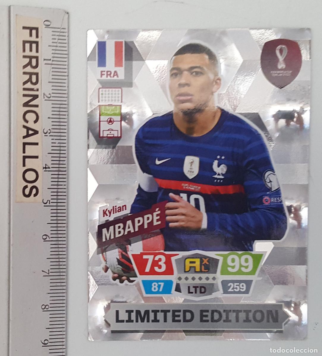 Cromos de f&uacute;tbol: KYLIAN MBAPP&Eacute; LIMITED EDITION ADRENALYN XL