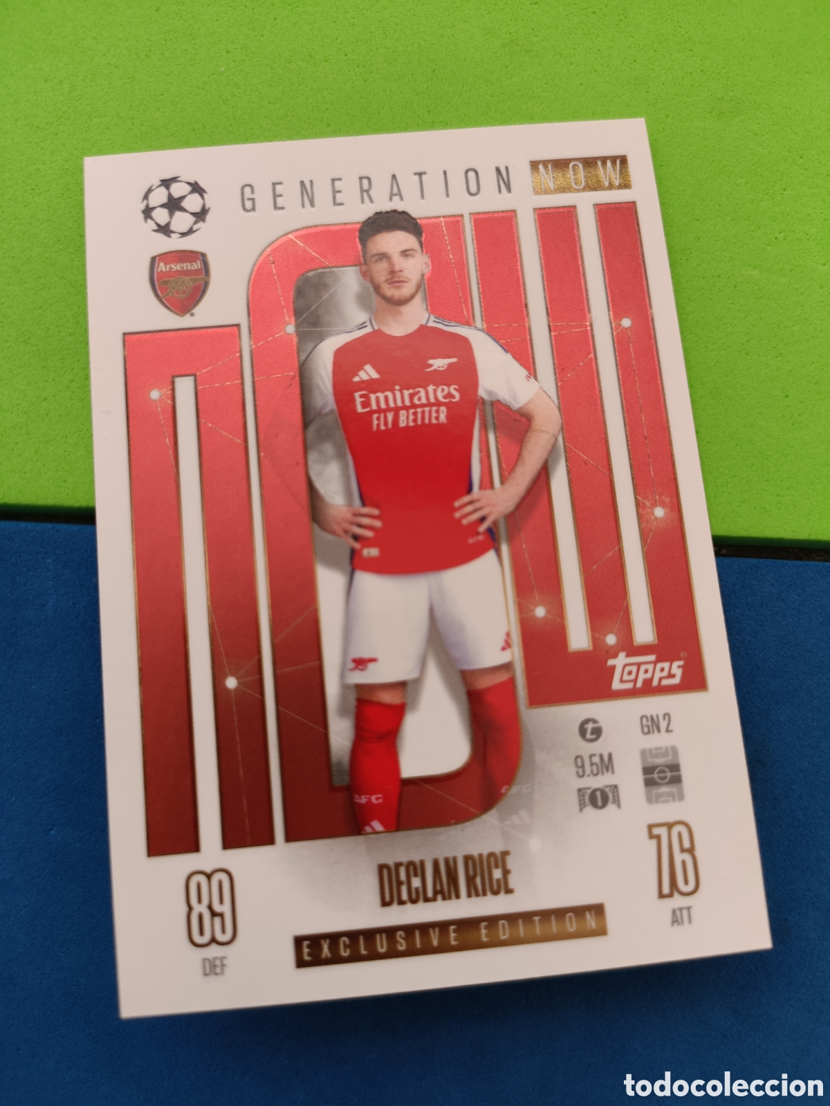 Cromos de f&uacute;tbol: Topps Match Attax 2024 2025 - exclusive Edition Now generation Declan Rice