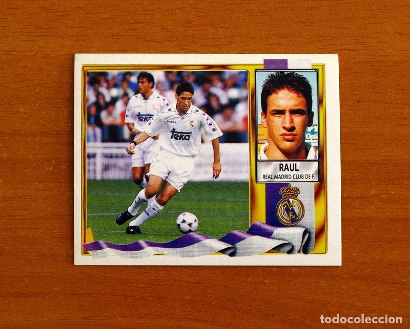 Football Stickers: Real Madrid - Ra&uacute;l - Rookie - Ediciones Este Liga 1995-1996, 95-96 - Nunca pegado