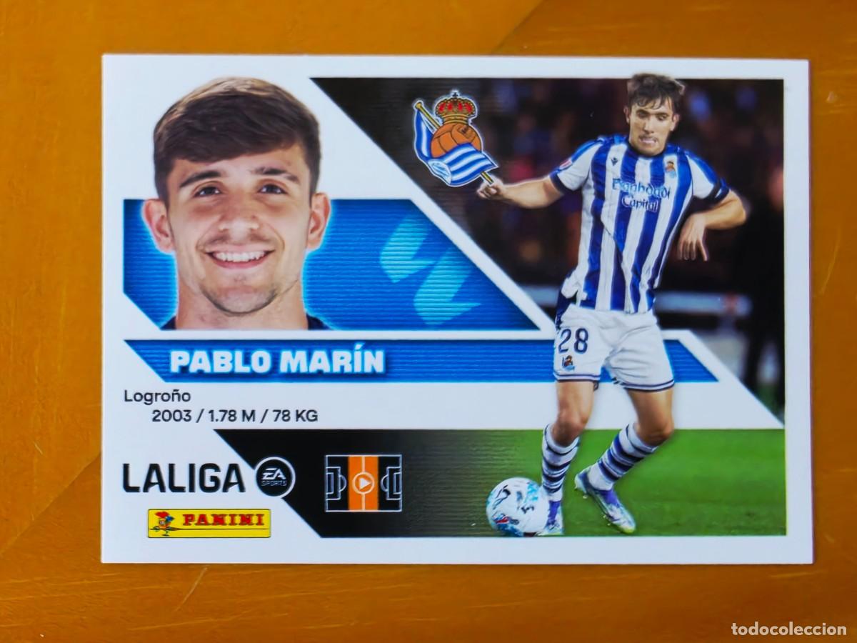 Football Stickers: 11 Pablo Mar&iacute;n, Real Sociedad, Panini Ediciones Liga Este 2026 2027 26 27 sin pegar