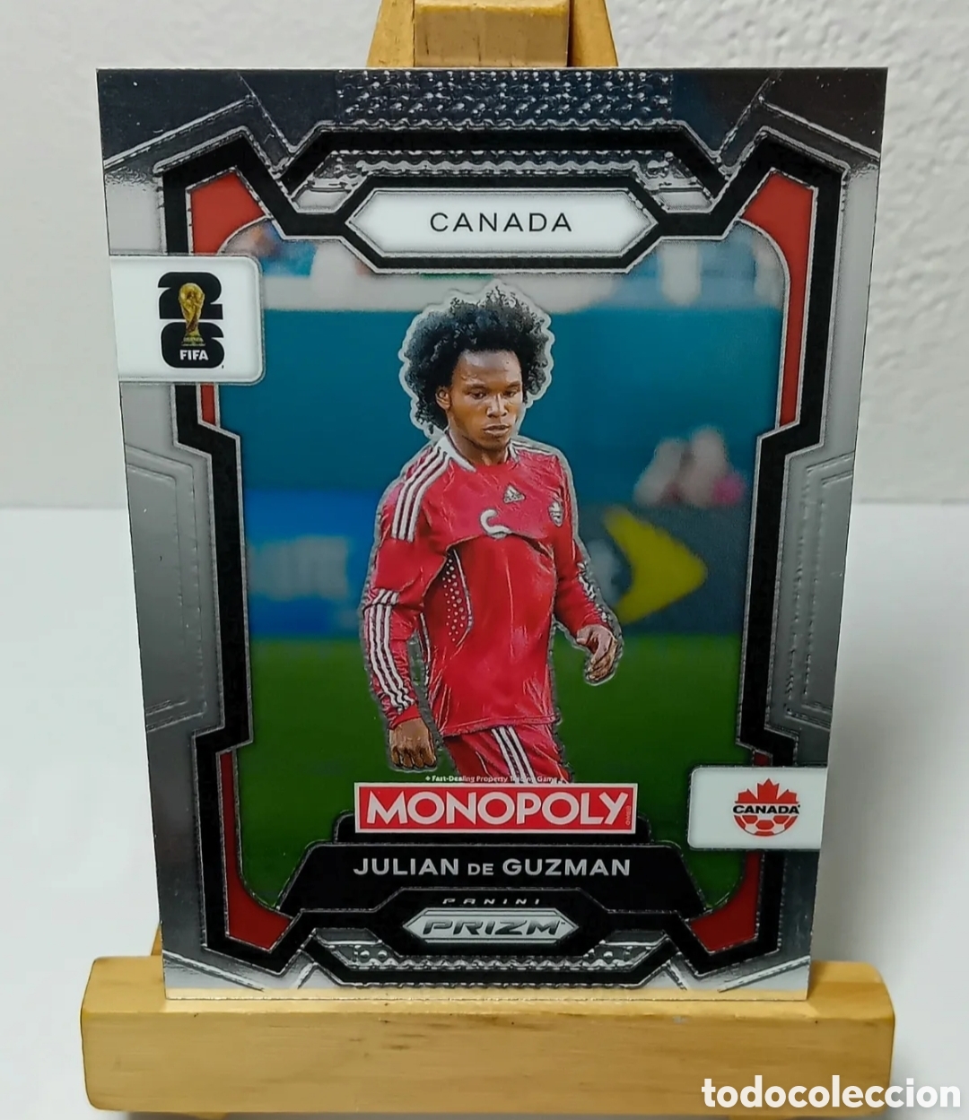 Cartes &agrave; collectionner de Football: JULIAN DE GUZMAN 2026 CANAD&Aacute; MONOPOLY PRIZM PANINI.