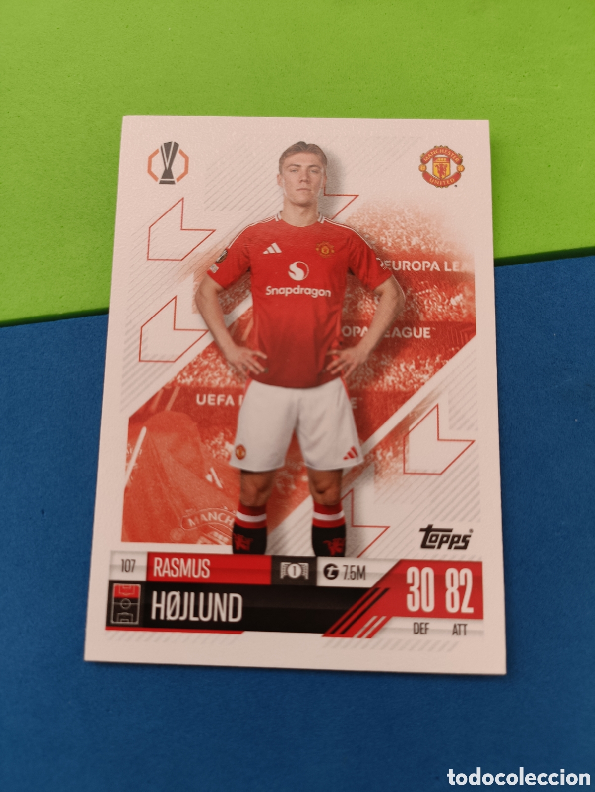 Cartes &agrave; collectionner de Football: Match Attax Topps 2024 2025 24 25 - 107 H&oslash;jlund