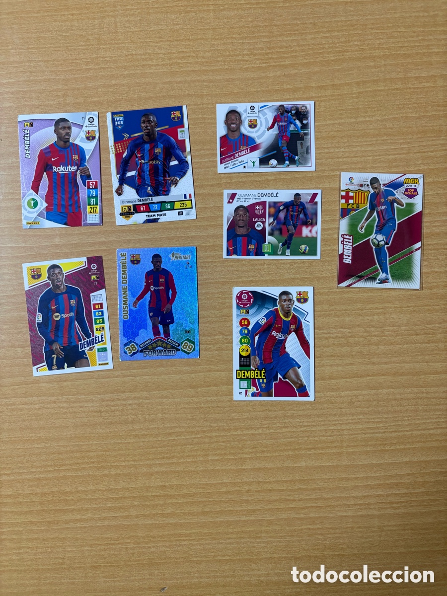 Cromos de Futebol: Lote de cartas y cromos Demb&eacute;l&eacute; diferentes colecciones y a&ntilde;os
