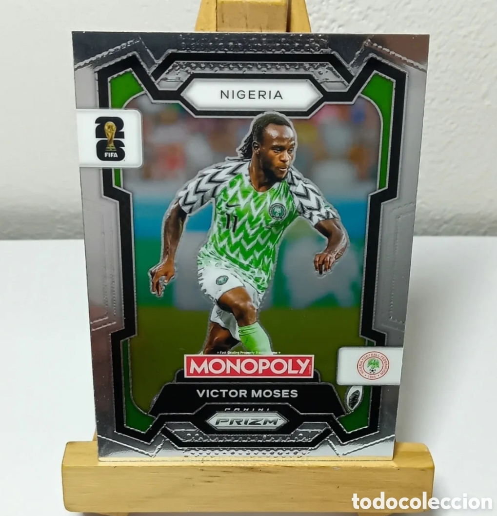 Cartes &agrave; collectionner de Football: V&Iacute;CTOR MOSES 2026 NIGERIA MONOPOLY PRIZM PANINI.