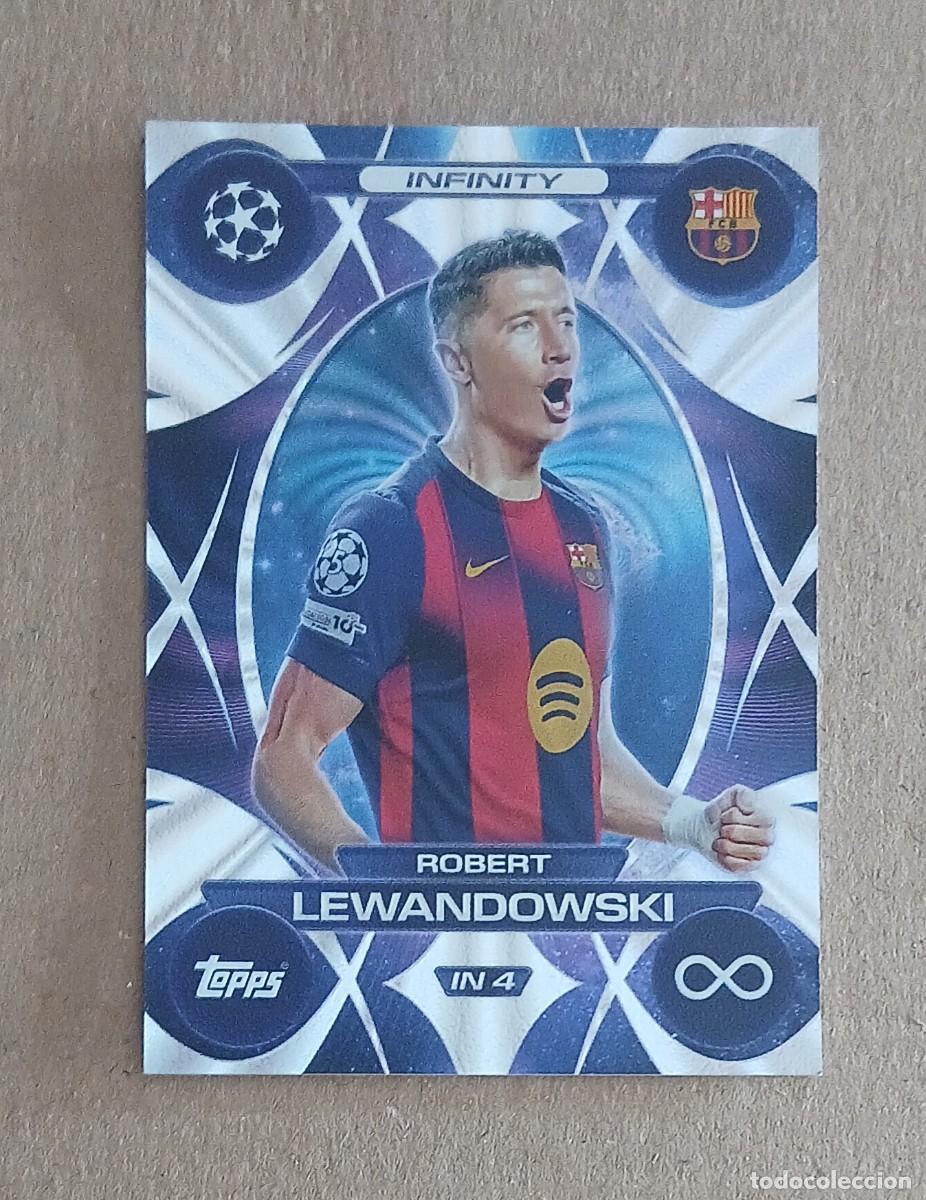 Cartes &agrave; collectionner de Football: CROMO IN 4 ROBERT LEWANDOWSKI INFINITY TOPPS MATCH ATTAX EXTRA CHAMPIONS 2025-2026. Nuevo.