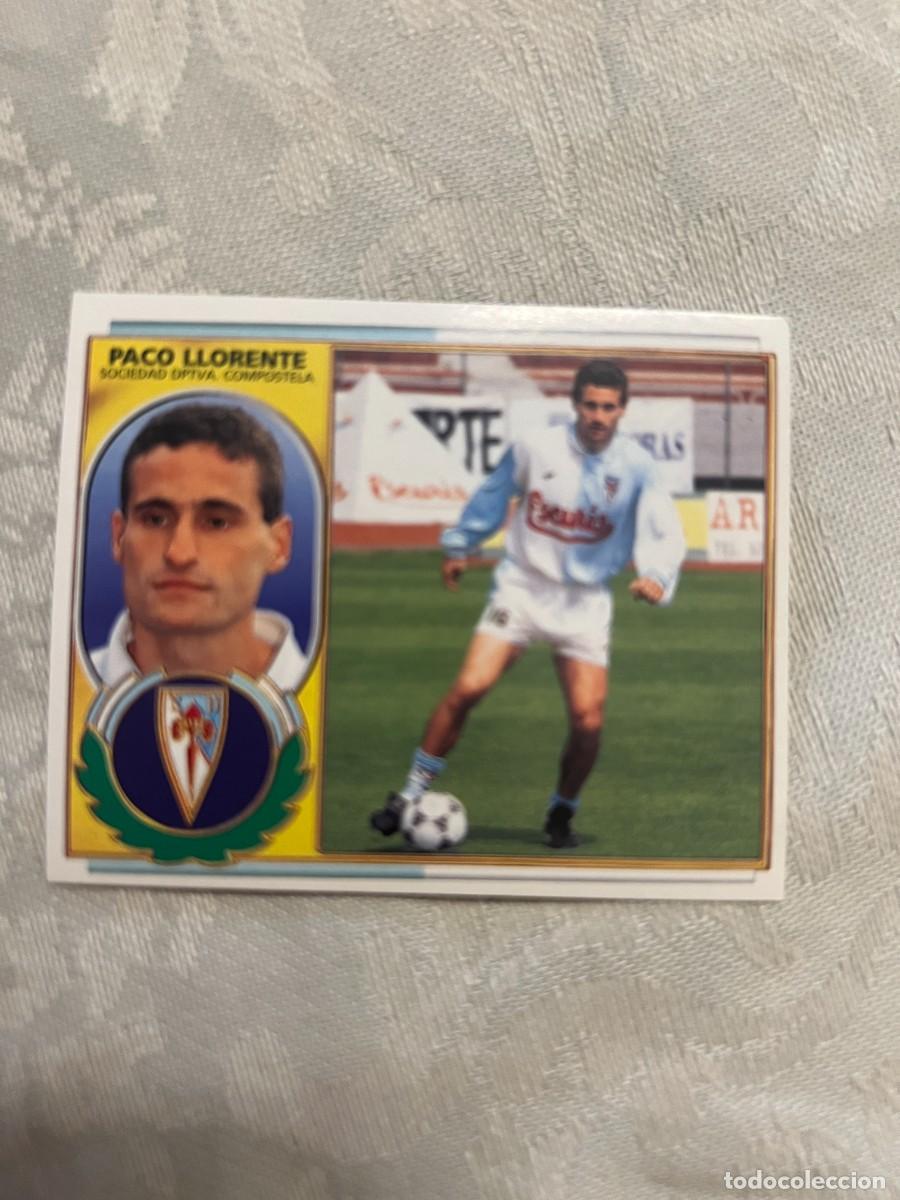 Cartes &agrave; collectionner de Football: PACO LLORENTE COMPOSTELA SIN PEGAR EDICIONES ESTE 1996-97