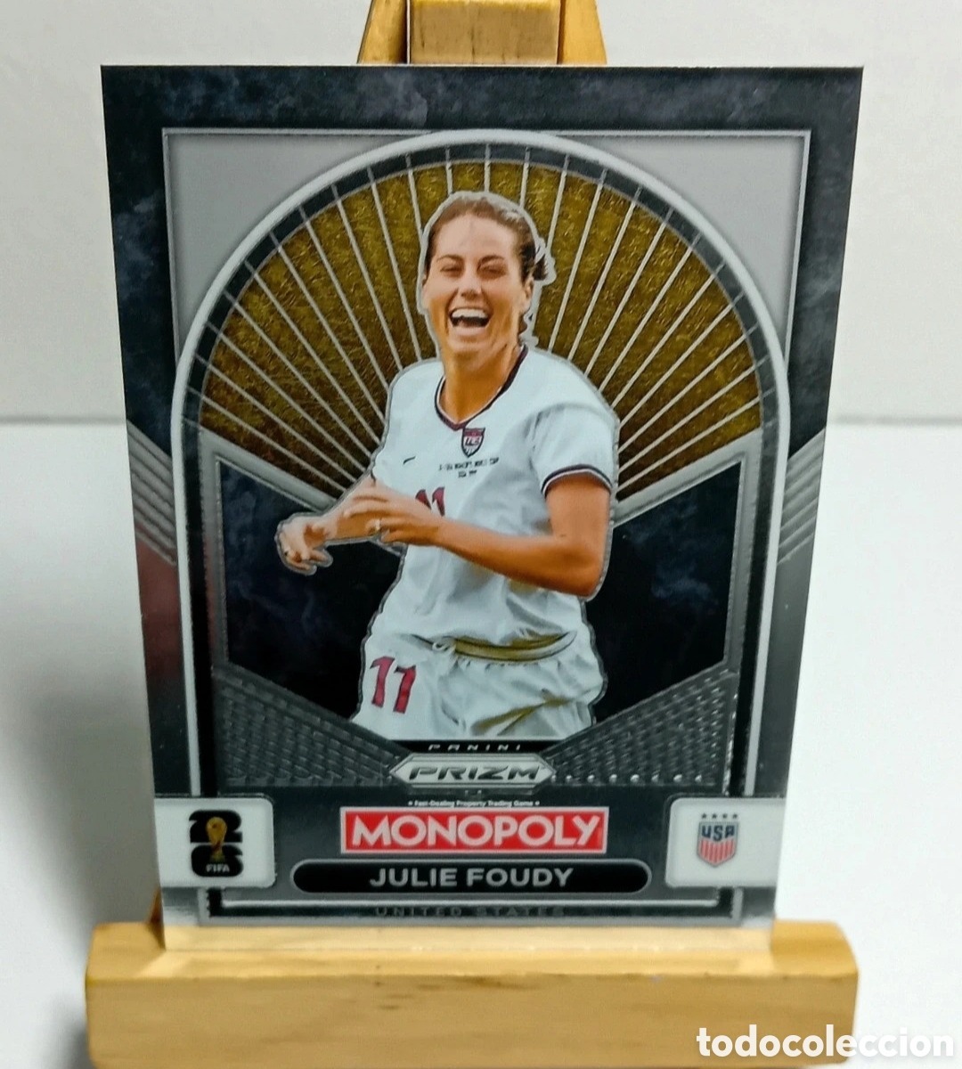 Cartes &agrave; collectionner de Football: JULIE FOUDY 2026 USA MONOPOLY PRIZM PANINI.