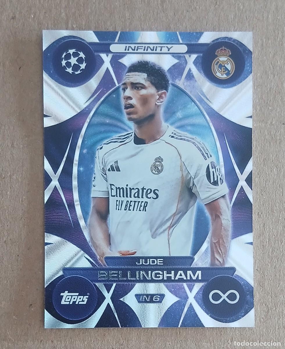 Cartes &agrave; collectionner de Football: CROMO IN 6 JUDE BELLINGHAM INFINITY TOPPS MATCH ATTAX EXTRA CHAMPIONS 2025-2026. Nuevo.