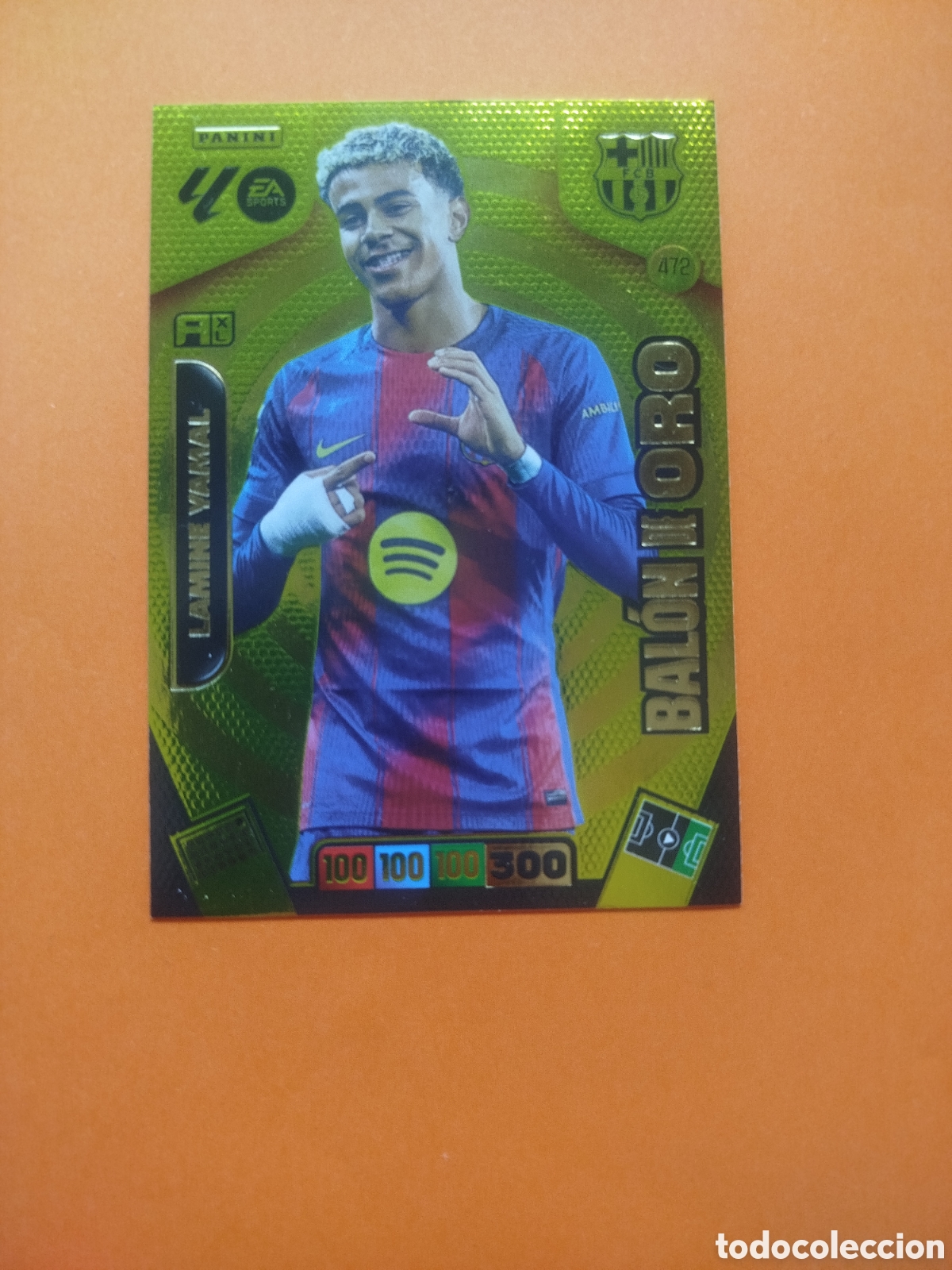 Cromos de f&uacute;tbol: LAMINE YAMAL 472 BALON DE ORO ADRENALYN 25-26