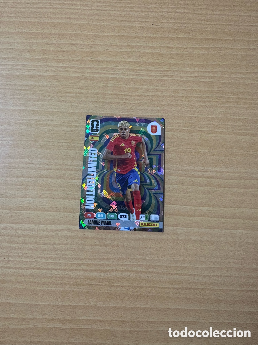 Cromos de f&uacute;tbol: Carta de Lamine Yamal edici&oacute;n limitada panini adrenalyn xl world cup 2026