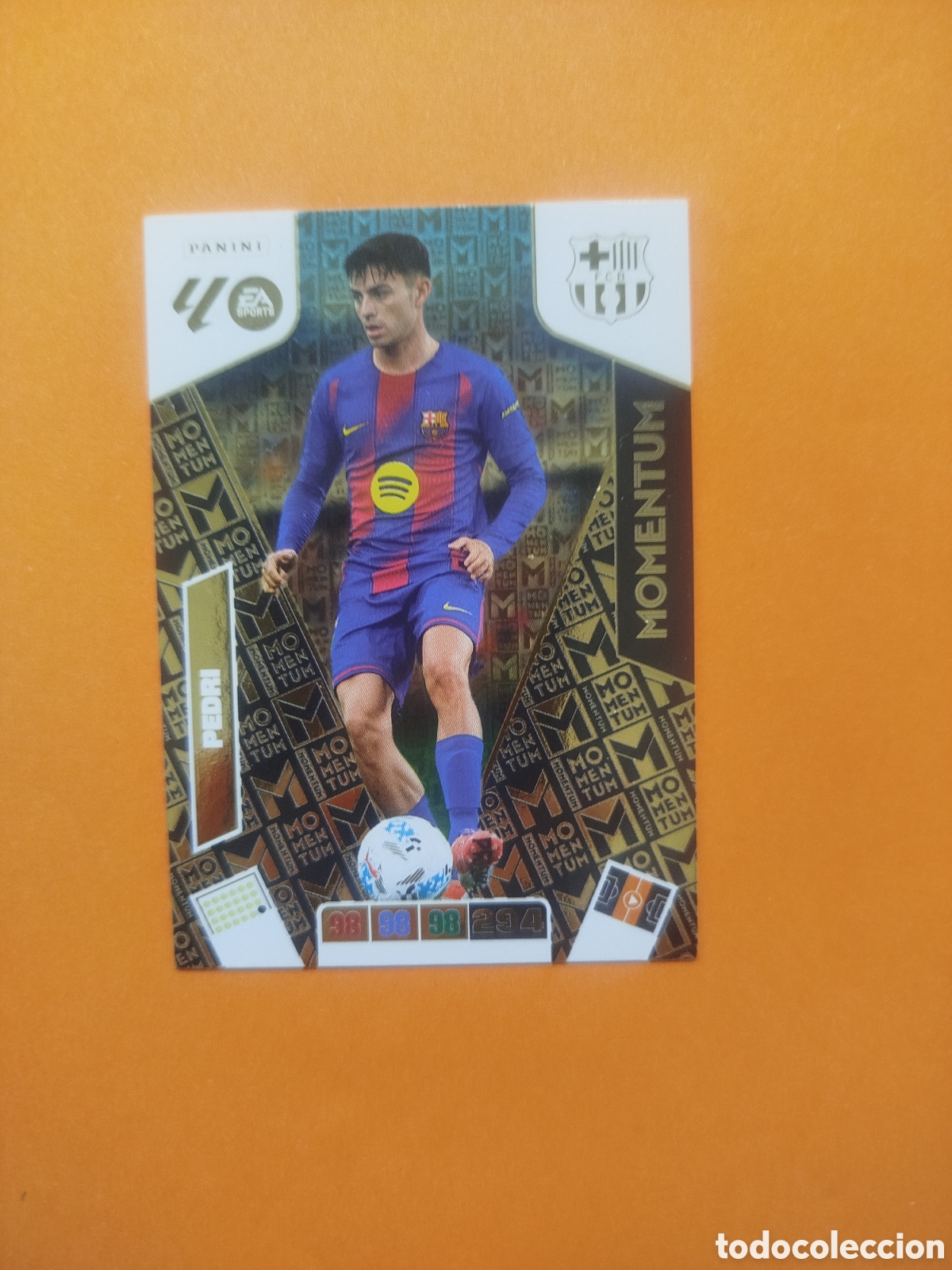 Cromos de f&uacute;tbol: MOMENTUM PEDRI BARCELONA ADRENALYN 25-26
