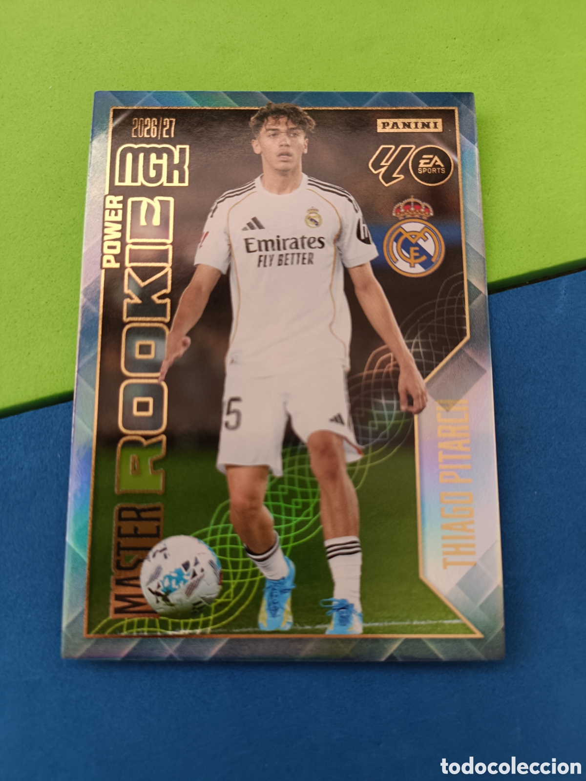 Cromos de f&uacute;tbol: PANINI 2026 2027 25 ANIVERSARIO MEGACRACKS - Rookie Power 419 Thiago Pitarch Real Madrid