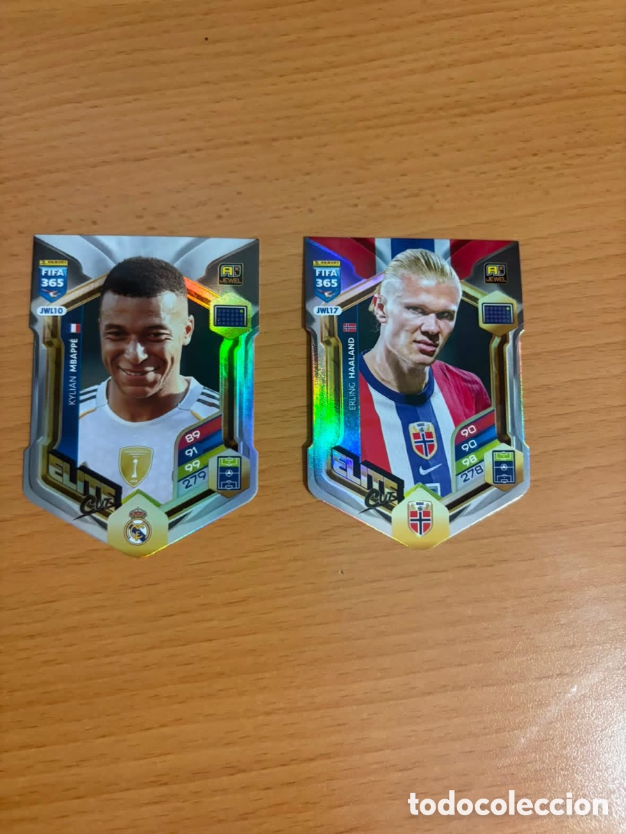 Cromos de f&uacute;tbol: Dos cartas de f&uacute;tbol de la colecci&oacute;n FIFA 365 Elite.
