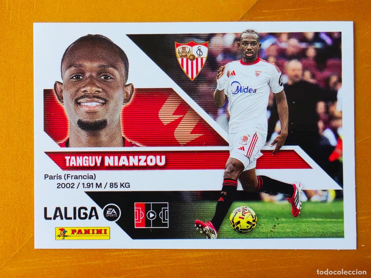 Cartes &agrave; collectionner de Football: 8 Tanguy Nianzou, Sevilla FC, Panini Ediciones Liga Este 2026 2027 26 27 sin pegar