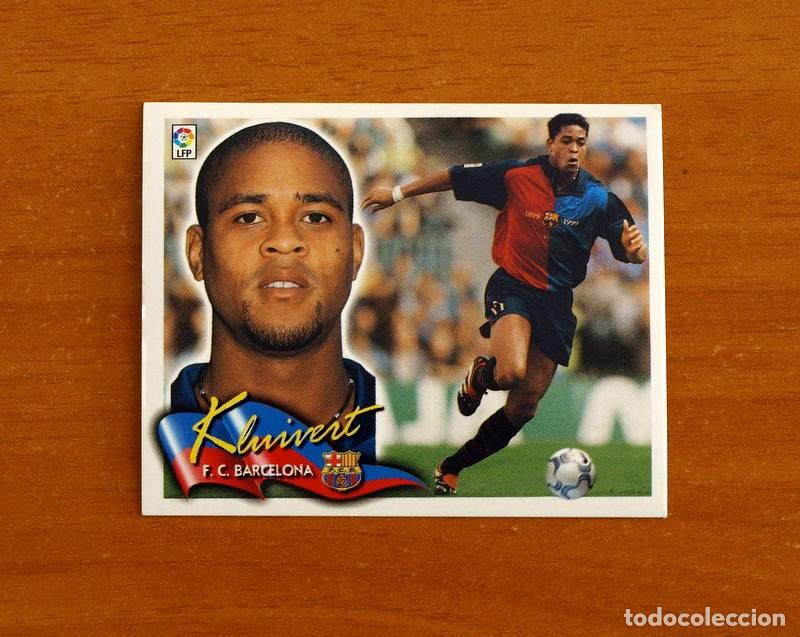 Figurine di Calcio: F&uacute;tbol Club Barcelona - Kluivert - Ediciones Este Liga 2000-2001, 00-01 - Nunca Pegado
