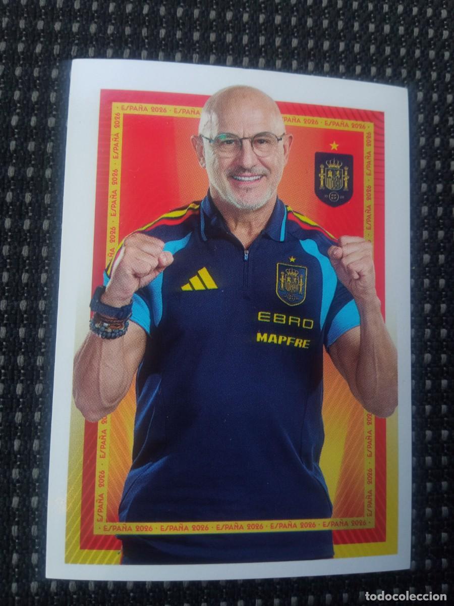 Figurine di Calcio: De la Fuente, cromo 7, Espa&ntilde;a 2026, Carrefour Panini,