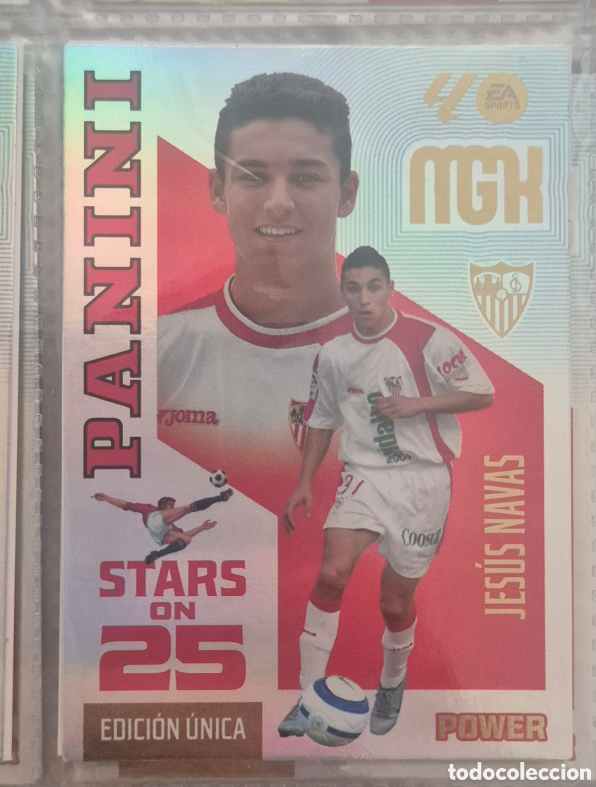 Cromos de f&uacute;tbol: Jesus navas sevilla edicion unica stars on 25 megacracks 26 27