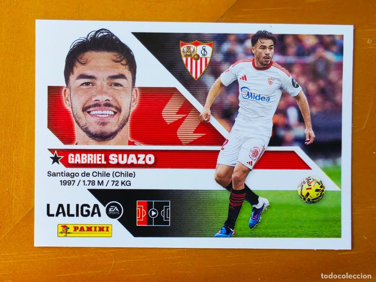 Fu&szlig;ball-Sticker: 10 Gabriel Suazo, Sevilla FC, Panini Ediciones Liga Este 2026 2027 26 27 sin pegar