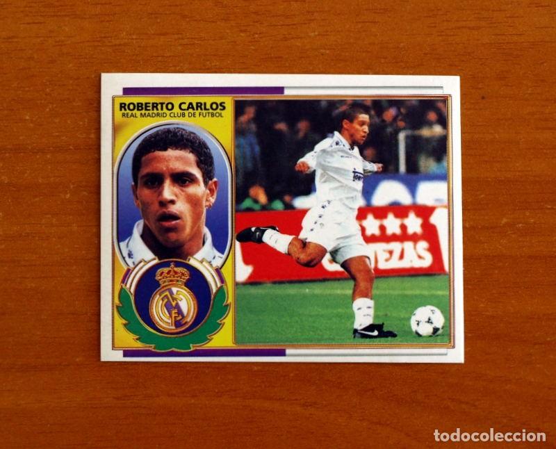 Football Stickers: Real Madrid - Roberto Carlos - Versi&oacute;n - Ediciones Este Liga 1996-1997, 96-97 - Nunca Pegado