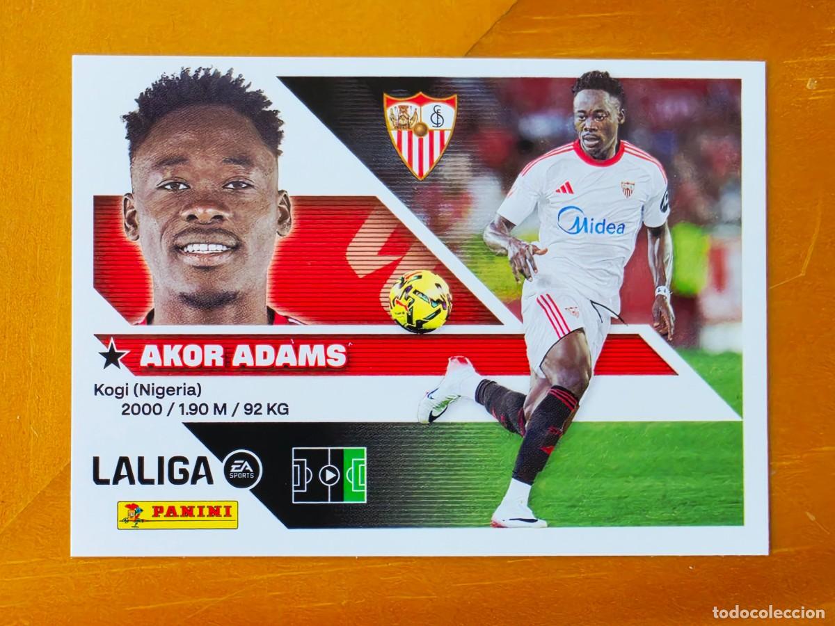 Figurine di Calcio: 19 Akor Adams, Sevilla FC, Panini Ediciones Liga Este 2026 2027 26 27 sin pegar
