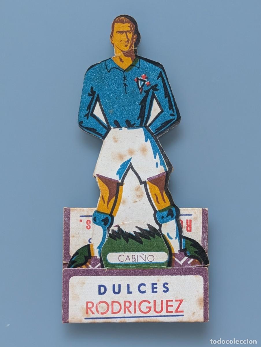 Cartes &agrave; collectionner de Football: RARISIMO CROMO TROQUELADO CABI&Ntilde;O CELTA DE VIGO DULCES RODRIGUEZ REUS FUTBOL PONTEVEDRA GALICIA 50&acute;s