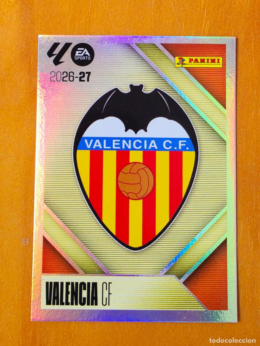 Cartes &agrave; collectionner de Football: 1 Escudo Valencia CF, Panini Ediciones Liga Este 2026 2027 26 27 sin pegar