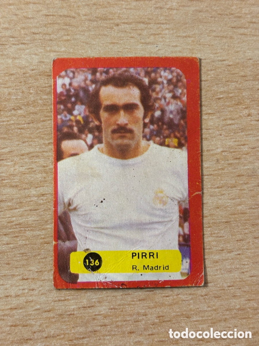 Cartes &agrave; collectionner de Football: # 136 Pirri Ed. Grafimur Solano 75-76 sin pegar