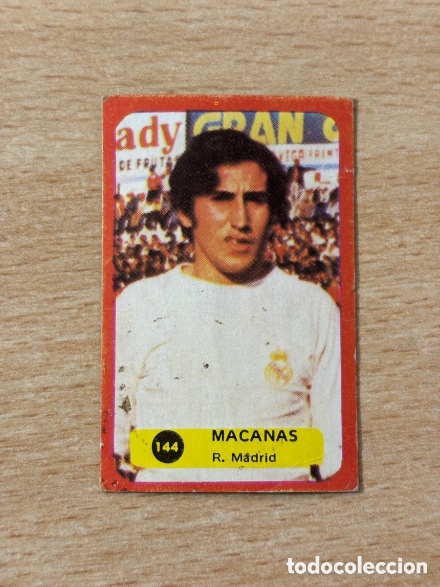 Cromos de f&uacute;tbol: # 144 Macanas Ed. Grafimur Solano 75-76 sin pegar