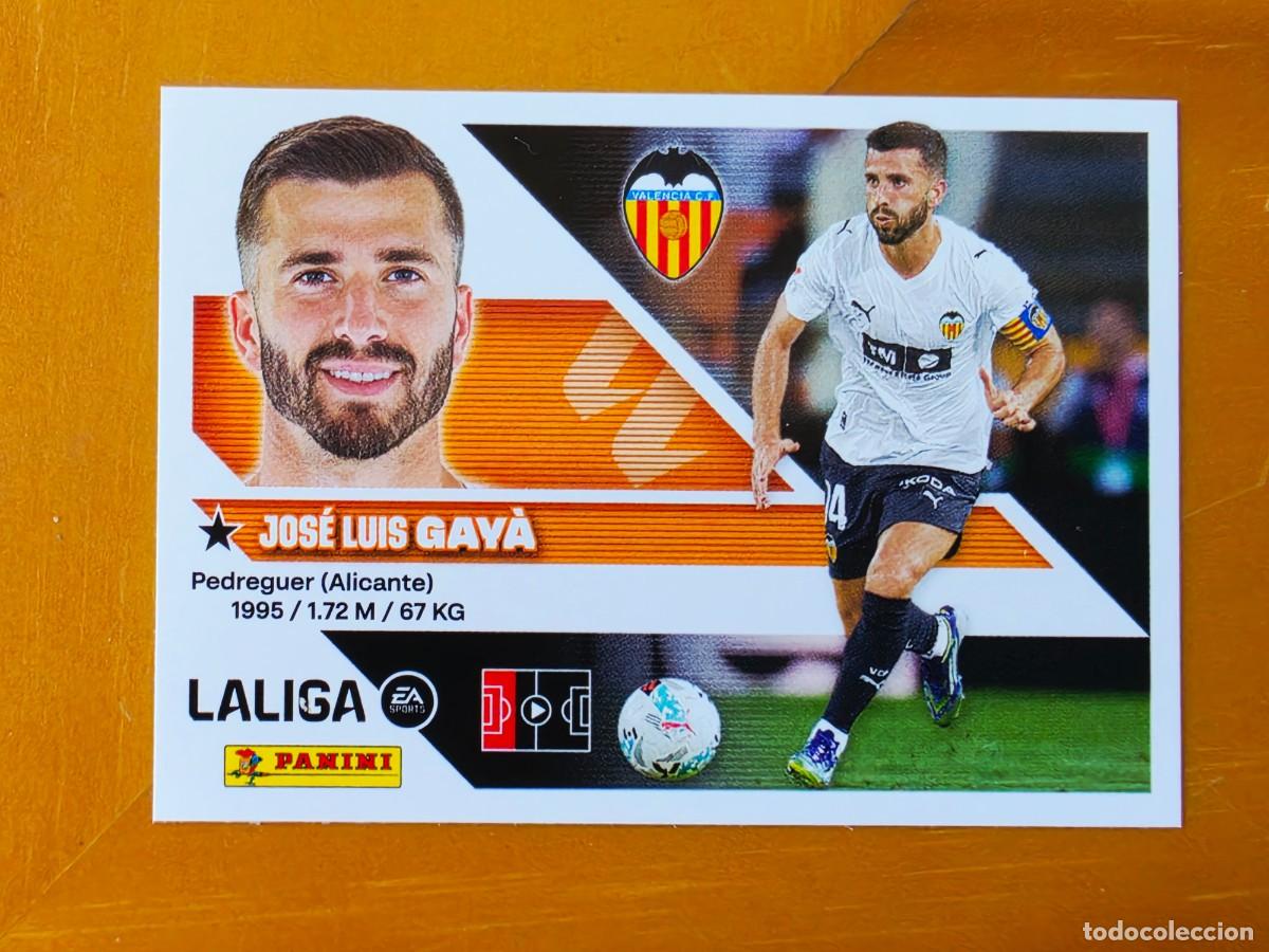 Cromos de f&uacute;tbol: 9 Jos&eacute; Luis Gay&aacute;, Valencia CF, Panini Ediciones Liga Este 2026 2027 26 27 sin pegar