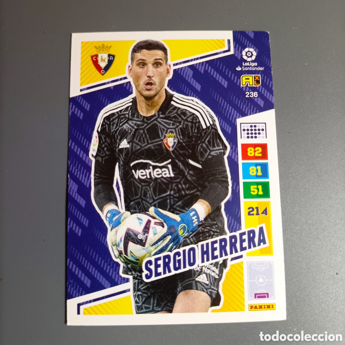 Cromos de f&uacute;tbol: ADRENALYN LIGA 2022-2023 (OSASUNA) №236 SERGIO HERRERA