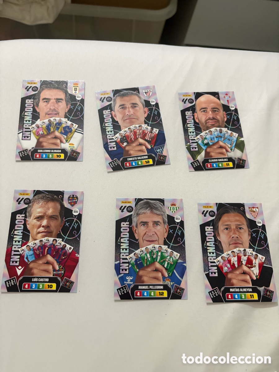 Cromos de f&uacute;tbol: Entrenadores adrenalyn 2025-2026