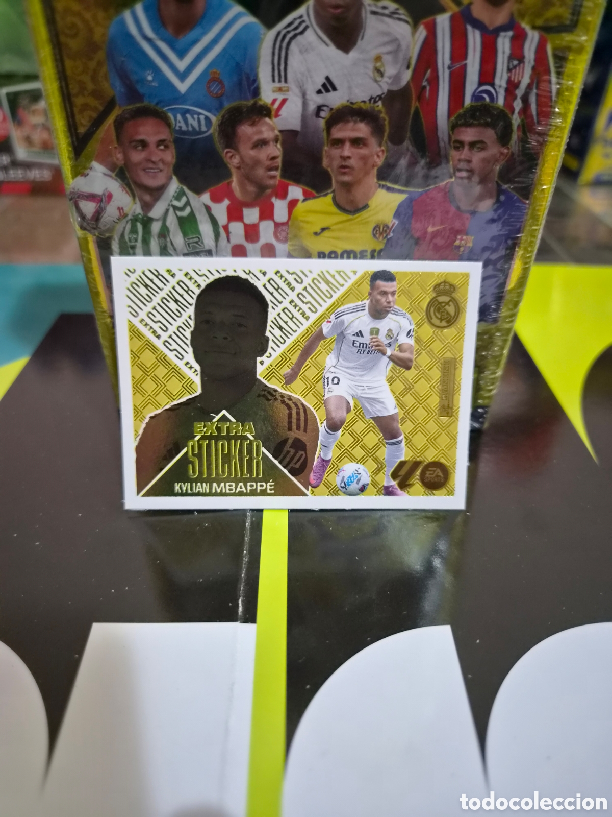 Cromos de f&uacute;tbol: ExtraSticker Mbappe Gold Liga Este 26/27