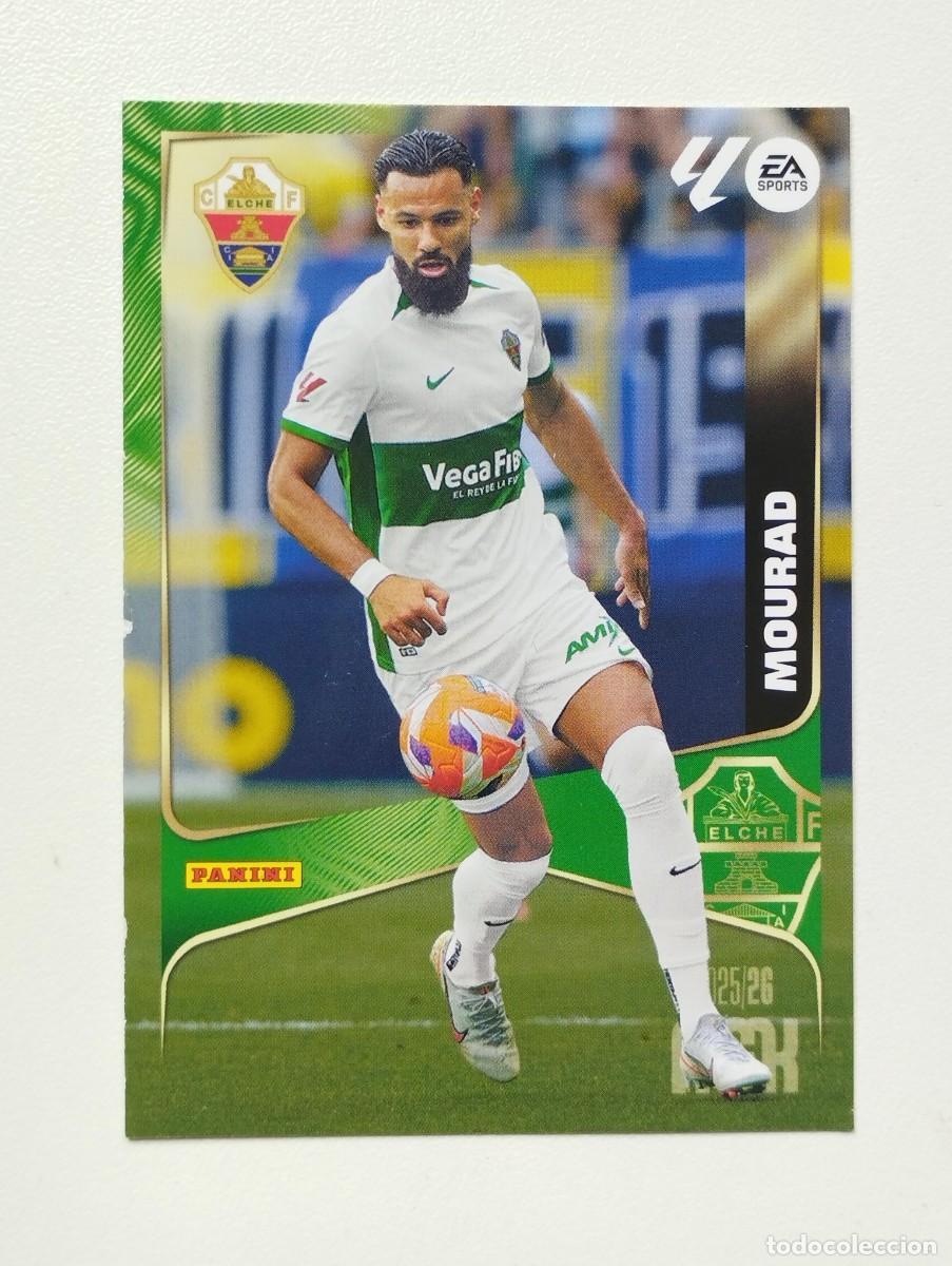 Cromos de f&uacute;tbol: CROMO CARD LIGA 2025 2026 MEGACRACKS 25 26 MGK PANINI ELCHE 142 MOURAD