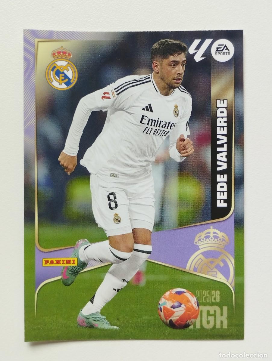 Cromos de f&uacute;tbol: CROMO CARD LIGA 2025 2026 MEGACRACKS 25 26 MGK PANINI REAL MADRID 228 FEDE VALVERDE