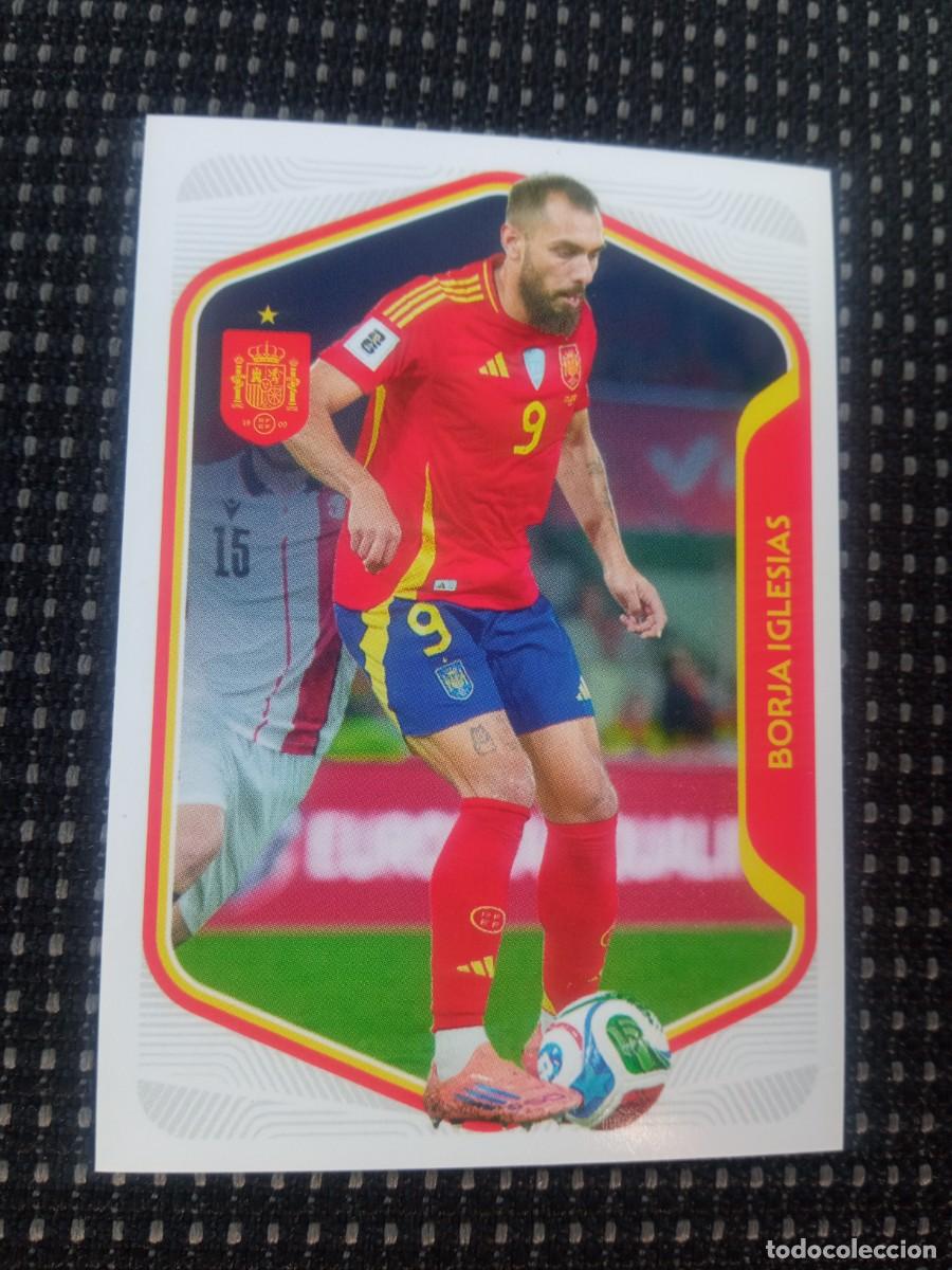 Football Stickers: Borja Iglesias, cromo 56, Espa&ntilde;a 2026, Carrefour Panini,
