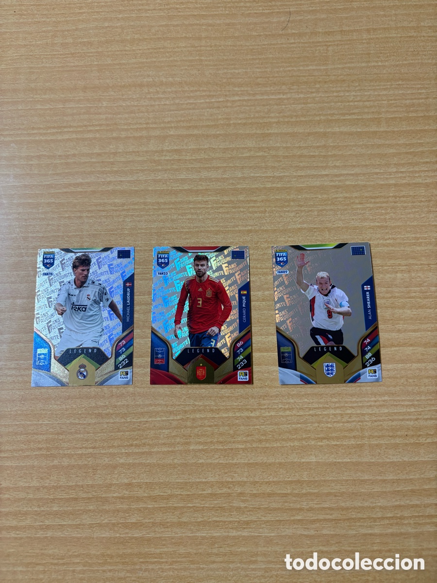 Cromos de f&uacute;tbol: Pack tres cartas FIFA 365 leyendas