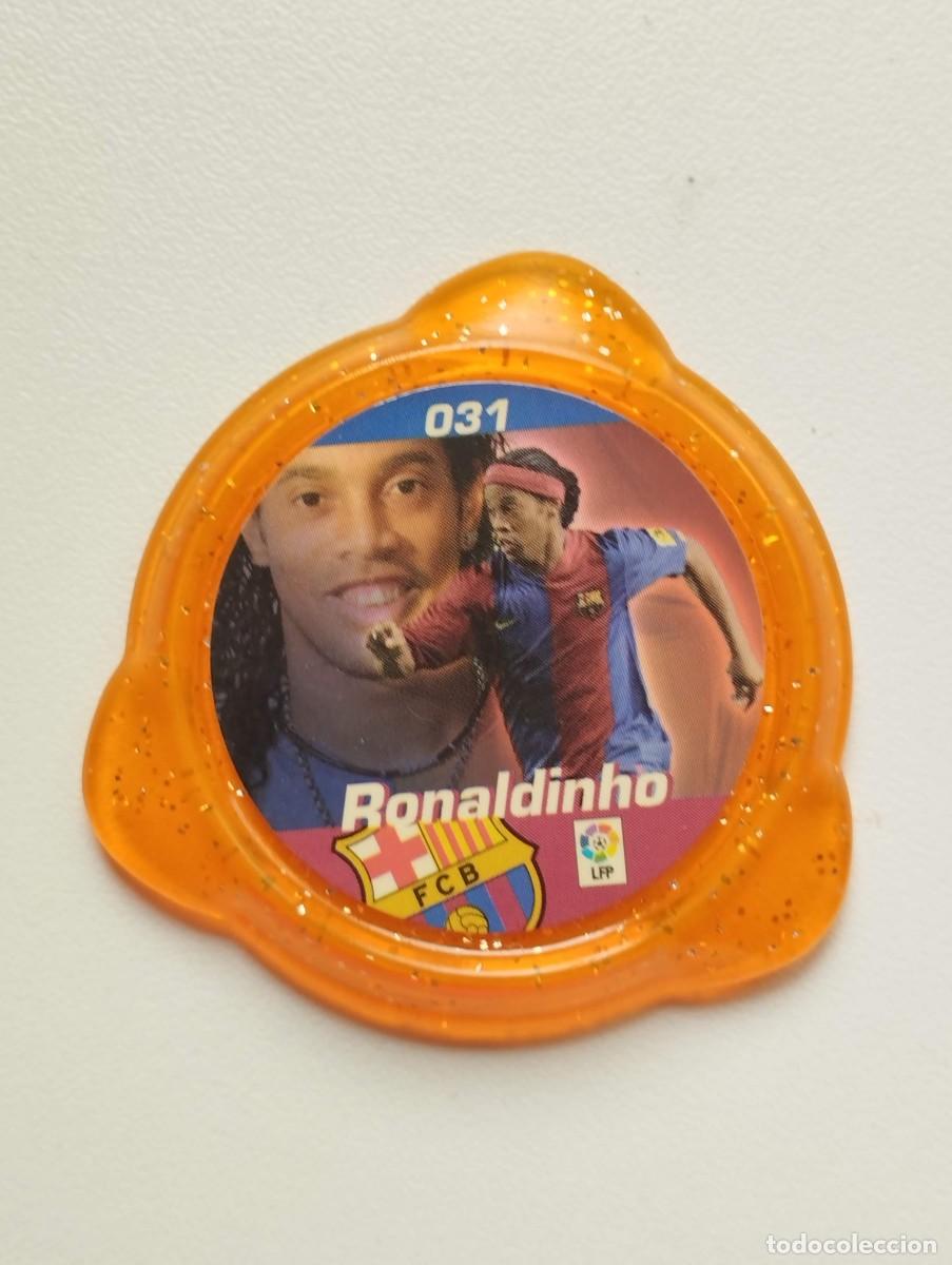Cromos de f&uacute;tbol: TAZO KRAK KRAKS LIGA PANINI 06 07 2006 2007 BARCELONA 31 RONALDINHO