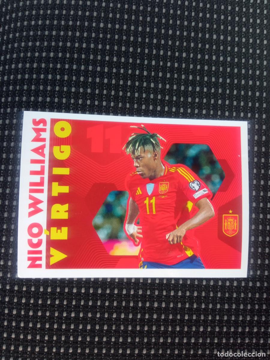 Football Stickers: Williams v&eacute;rtigo, cromo 72 Espa&ntilde;a 2026, Carrefour Panini,